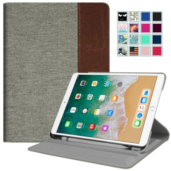 Fintie 10.5-inch iPad Air (3rd Gen) / iPad Pro Case Multiple Angles Cover with Apple Pencil Holder, Denim Gray