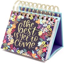 Daily Flip Calendar With Inspirational Quotes - Perpetual Motivational Desk Calendar With Easel Stand