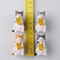 thumbnail image 2 of RV 4 gatos cerveceros japoneses, gatos borrachos, gatos callejeros, pegatinas de nevera, pegatinas de mensajes magnéticos, 2 of 5