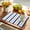 Gray Blue, variant on Washable Placemats Set of 4, Geometric White Purple Square Dot Place Mat Modern Abstract Check Texture Kitchen Dining Table Mats for Indoor Outdoor Party Decor