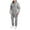 Light Gray, variant on Wutalume Men's Hooded Jumpsuit Zip Up Pajamas Playsuit with Jogger Design, Comfortable and Warm for Lounge and Sleep, Solid Color and Color-Block Options,Army Green L