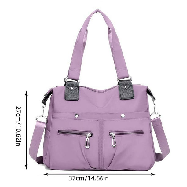 Organizador de Bolsas de Viaje para Equipaje Bolso de Hombro de Nylon de Bolsillo Múltiple de Gran Capacidad, Mochila de Viaje Repelente Al Agua 37x27x13cm Bolso de Viaje Plegable