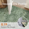 thumbnail image 5 of BERTHMEER 2'x3' Small Area Rugs for Entryway Bedroom Bathroom Entrance Doormat Indoor,Vintage Traditional Distressed Rugs Washable Non-slip,Green Carpets, 5 of 8