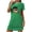 Green, variant on Jamicy Womens Loungewear Dresses Loose Short Nightdress Fashion Printed Round Neck Short Sleeve Women's Nightdress Home Clothes