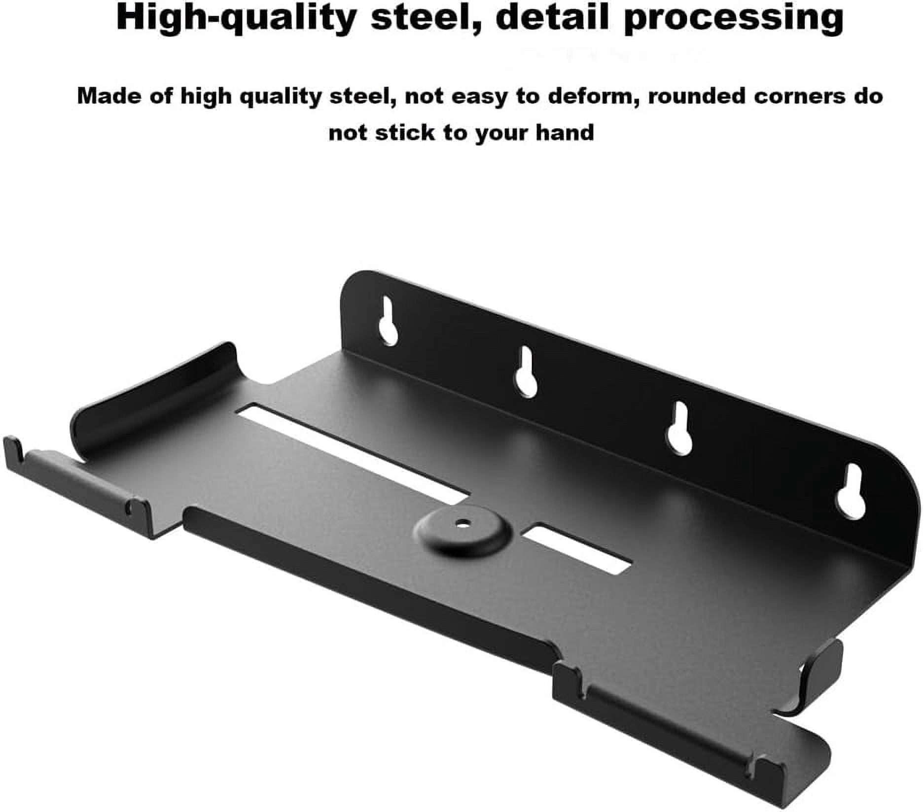 Uberwith for PS5 Slim Wall Mount Bracket, Display Stand Controllers Storage Hangers Organizer for PS5-Slim Disc & Digital Edition Console, Black