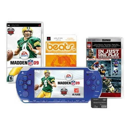Sony PSP - Madden NFL 09 Limited Edition - handheld game console - metallic blue - Madden NFL 09