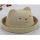 thumbnail image 2 of Sombrero de paja color café, bonito sombrero para el sol para niñas y niños, sombrero para el sol de playa de verano, 2 of 4