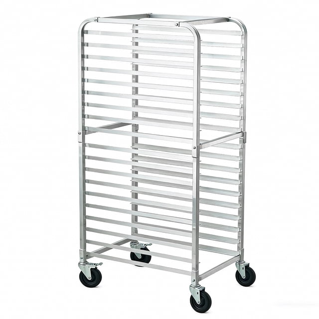 BeesClover Aluminum Bakery Rack, Commercial Kitchen Bun Pan Sheet Pan Rack, Mobile Bakers Trolley with Storage Cooling Racks and Lockable Casters for Kitchen & Bakery