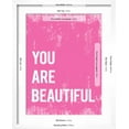 thumbnail image 5 of Art.com You Are Beautiful Art Print, White Frame Wall Art, 17" x 21", 5 of 5