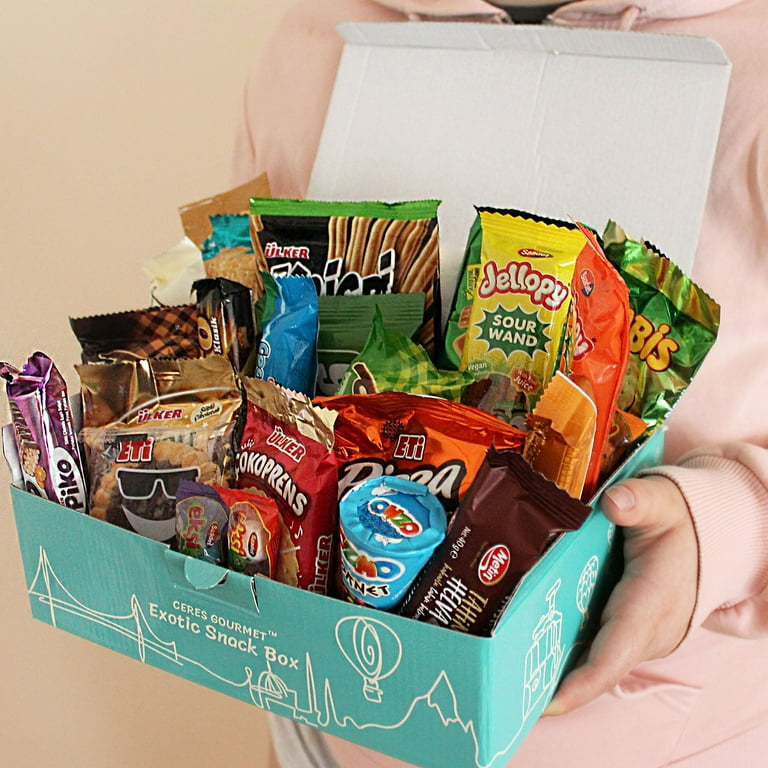 Ceres Gourmet World Novelty Snack Box, 22 Count Premium Foreign