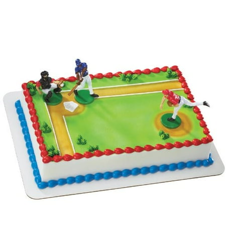 Baseball Player Cake Decorations Party Accessory