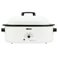 thumbnail image 3 of NESCO 18-Qt. 1,450-Watt Roaster with Porcelain Cookwell (White), 3 of 13