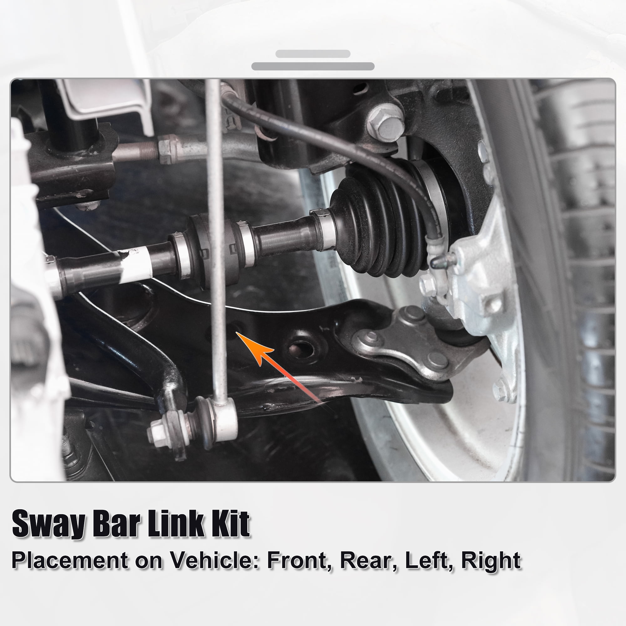 4 Pcs Front Rear Left Right Sway Bar Links Stabilizer Bar Link for Jeep Grand Cherokee 2011-2015