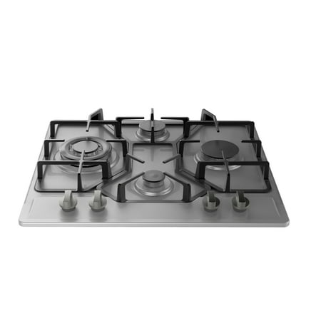 Empava 24&quot; Stainless Steel Built-in 4 Burners Stove Gas Hob Fixed Cooktop