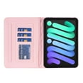 thumbnail image 3 of Dteck Case for iPad mini (A17 Pro) 8.3 inch 2024/iPad mini 6th Gen,Shockproof Leather Case Card Holder Wallet Kickstand Folio Cover for iPad mini 6/mini 7,Pink, 3 of 5