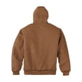 thumbnail image 3 of CornerStone Unisex Tall Duck Cloth Hooded Work Jacket | Zip Up Outerwear for Men & Women with Insulated Hood & Hand Pockets, 3 of 5