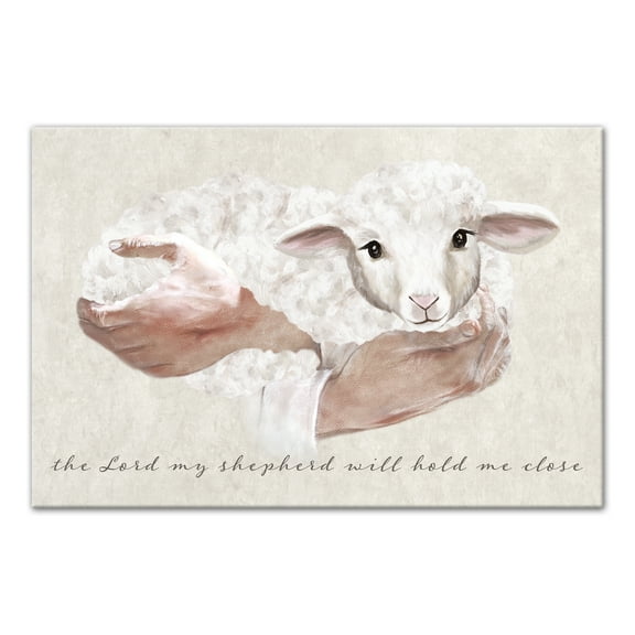 Creative Products The Lord my Shepherd will Hold me Close 18 x 12 Canvas Wall Art
