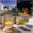 thumbnail image 5 of Uxcell Fire Glass for Fire Pit, 1.97"-3.15" High Luster Reflective Glass Rocks, Yellow, 5 of 5