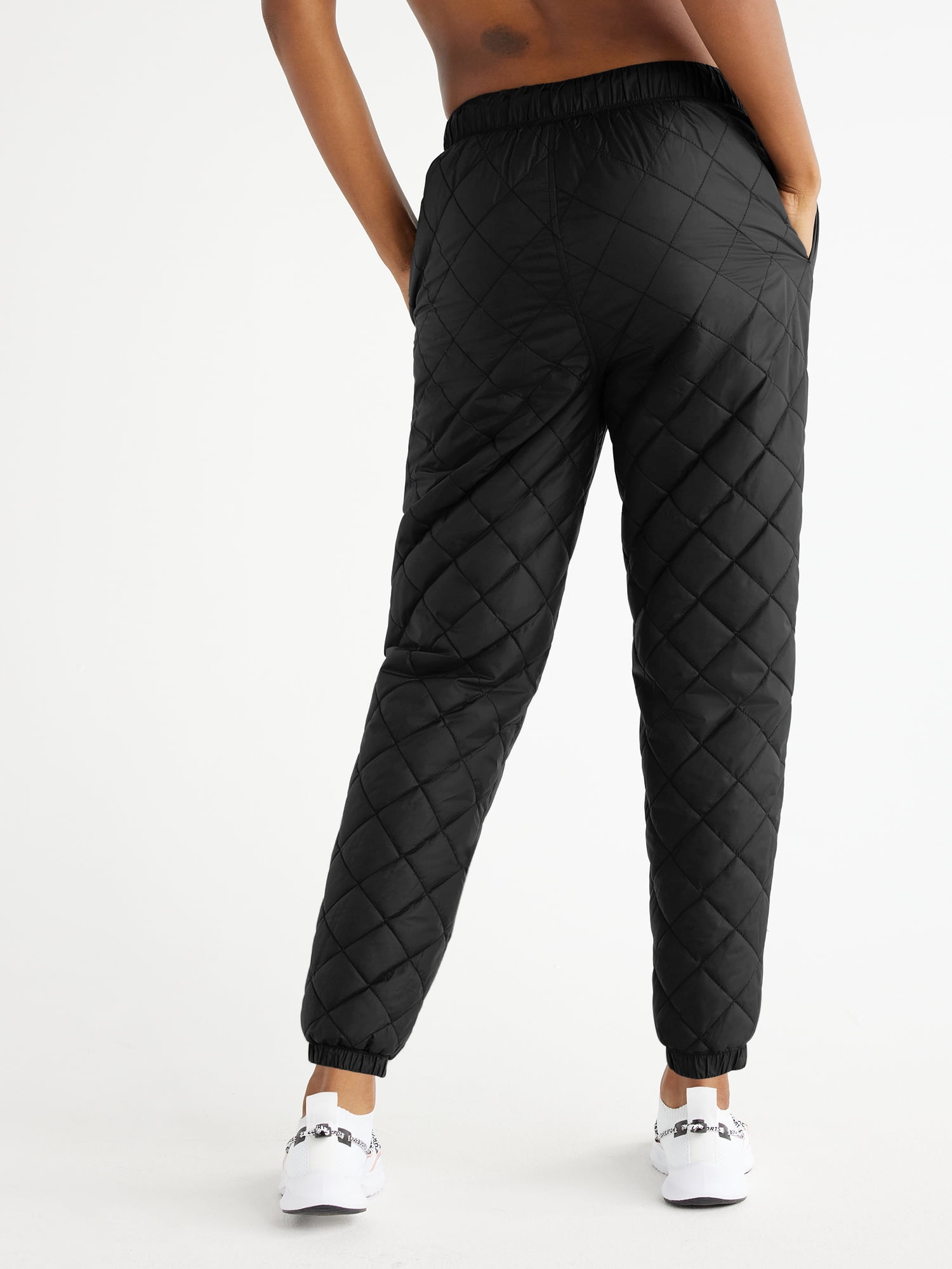 Quilted joggers womens deals