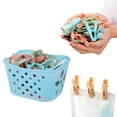 thumbnail image 2 of Tainini 30Pcs Plastic Clothespins, Laundry Clothes Pins Clips ,Clothes Drying Line Pegs,Including Baskets, 2 of 6
