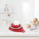 thumbnail image 4 of Cortadora de huevos de acero inoxidable Cortador multiusos | Cortadora de huevos hervidos para queso, tomate, frutas blandas, verduras | Rebanadas uniformes de alta resistencia | Empuñadura, 4 of 5