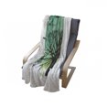 thumbnail image 4 of Willow Tree Soft Flannel Fleece Throw Blanket, Sketched Silhouette with Branches and Blended Watercolor, Cozy Plush for Indoor and Outdoor Use, 50" x 70", Yellow Green Jade Green, by Ambesonne, 4 of 6