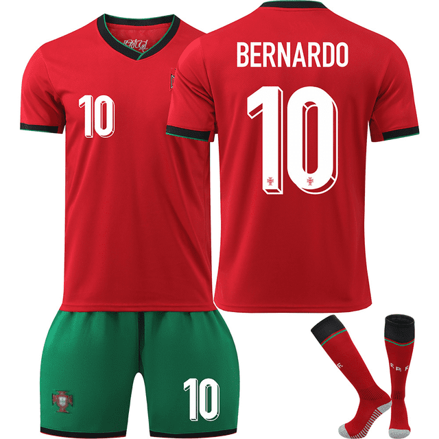 2425 UEFA Euro Portugal No. 10 BERNARDO Football Shirt Set No. 10 BERNARDO