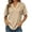 Khaki, variant on SRZYMJ Womens Summer Tops V Neck Outfits Clothes Short Dolman Sleeve Blouses 2026 Fashion Shirts