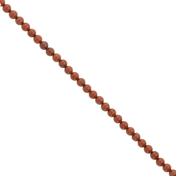 6 Packs of Red Jasper Beads Pack of 25