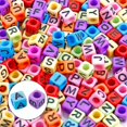 thumbnail image 3 of 1400 cuentas de letras para hacer joyas, collares, pulseras, etc. Afortunado Sencillez, 3 of 4