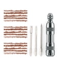 thumbnail image 1 of Juego de reparaciones de neumáticos para bicicletas Rayas de goma de neumáticos sin cámara Mantenimiento de ciclismo Mantenimiento MTB Fijación de accesorios de parche con mango plateado Sweethay OD019629-02B, 1 of 7