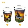 thumbnail image 5 of Kll Fall Village Scenery Waterproof Foldable Laundry Hamper Bucket With Handles For Storage Bin,Kids Room,Home Organizer (Medium), 5 of 8