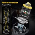 thumbnail image 3 of Faro Lupa Led Moto H4 9003 Hb2 Estrobo 4 Color Luz Alta Baja, 3 of 8