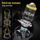 thumbnail image 3 of Faro Lupa Led Moto H4 9003 Hb2 Estrobo 4 Color Luz Alta Baja, 3 of 8