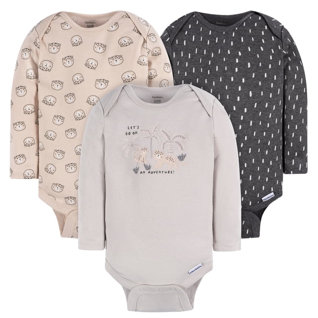 Gerber Essentials Pañalero Pack 3 Piezas chita Body Comfy Stretch Blanco bebé