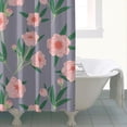 thumbnail image 5 of Waterproof Pioneer Shower Curtain 84x72 Inch Polyester Unique Colorful Floral Shower Curtain for Bathroom Hotel Home Decor with 12 Plastic Hooks, 5 of 5