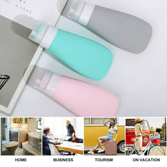 14 Pack Travel Bottles Set for Toiletries Approved Travel Containers 2oz Leak Proof Silicone Squeezable Travel Accessories Travel Shampoo and Conditioner Bottle