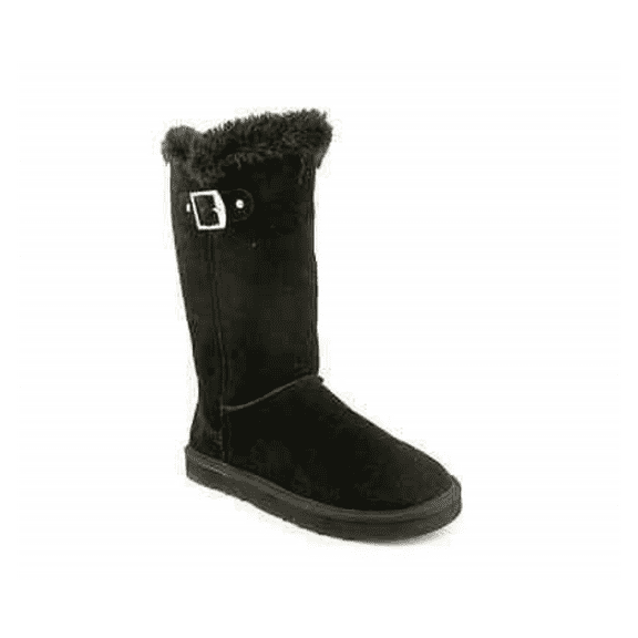 Style and Co Bode Womens Black Suede Fashion Mid-Calf Boots Size 6M US