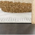 thumbnail image 7 of Hauteloom Marash Collection Rook - Moroccan Farmhouse Living Room Bedroom Area Rug - Tribal Rustic Style Boho Carpet - Southwestern Geometric Pattern - Beige, Grey, Dark Grey 7'10" x 10', 7 of 7