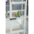 thumbnail image 4 of HomeStock Mid-Century Marvel Bird Cage with Retro-Inspired Design, Durable Construction, Spacious Interior, and Elegant Finish for Stylish-Color:Pewter White, 4 of 5