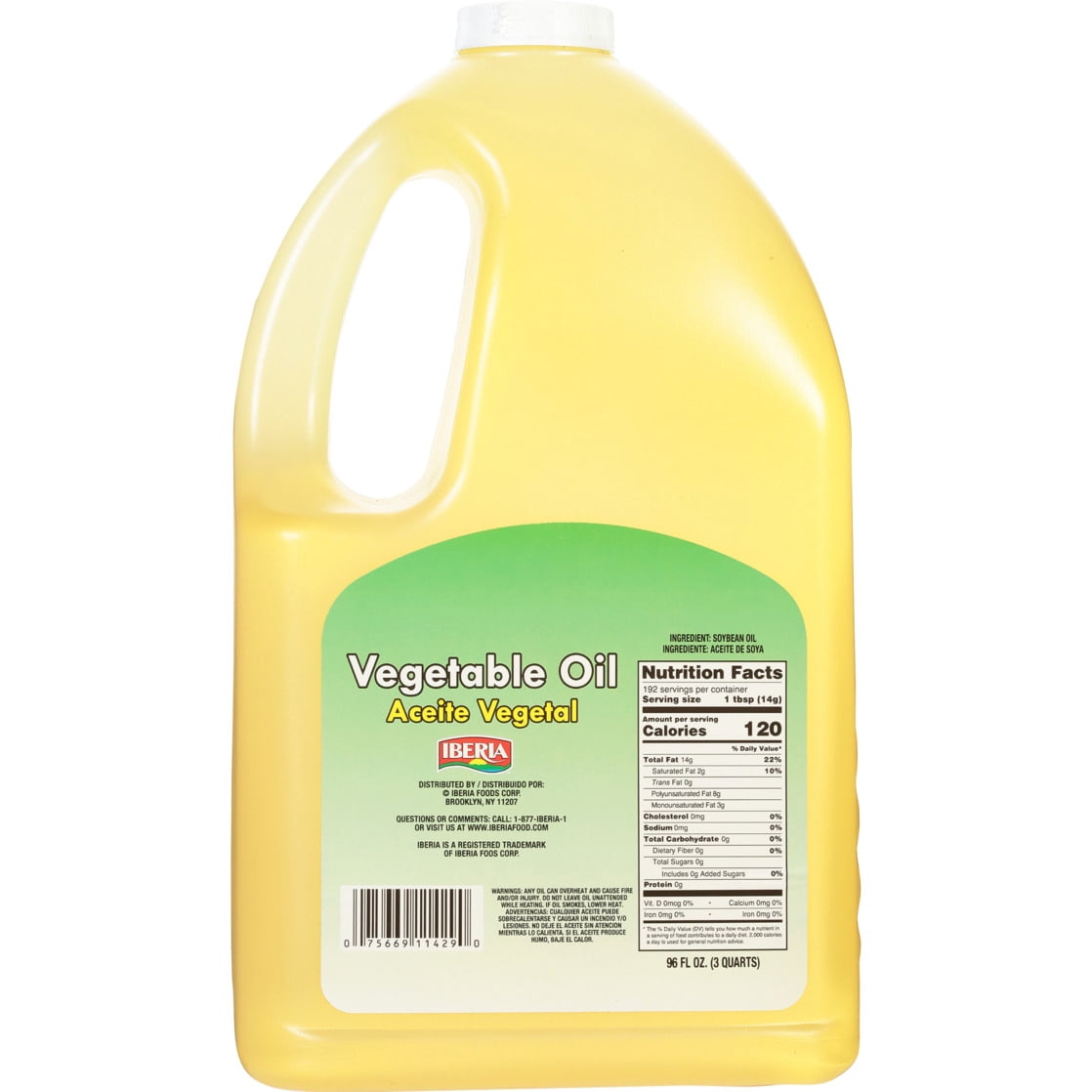 Iberia 100% Pure Vegetable Oil 96 fl oz