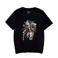 thumbnail image 5 of Anime Kamado Nezuko Top Kamado Tanjirou T-Shirt Casual Short Sleeve Crew Neck Black & White xs-3xl, 5 of 9