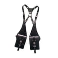 thumbnail image 4 of Bolso de hombro tipo chaleco para mujer y hombre, ideal para fiestas medievales Steampunk. Negro, 4 of 9