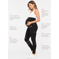 thumbnail image 6 of Sweet Hearts 2-Pack Maternity Leggings for Women- High Waist Maternity Pants Pregnancy Clothes for Women Made in USA, 6 of 7