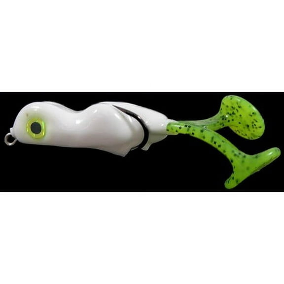 Scumfrog LBF-1533 Little Big Foot .31oz Wh/Grn Legs Topwater Fishing Lure