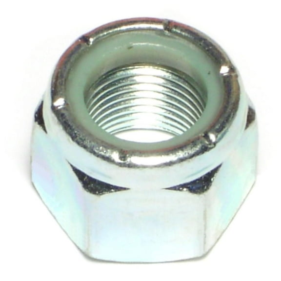 5/8"-18 Zinc Plated Grade 2 Steel Fine Thread Nylon Insert Lock Nuts LNS-377