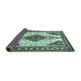 thumbnail image 2 of Ahgly Company Indoor Square Persian Turquoise Blue Traditional Area Rugs, 5' Square, 2 of 4