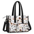 thumbnail image 2 of Teacher Tote Bag,Dachshund Dog Boston Terrier Dog Teacher Utility Tote Bag,Large Work Tote Bags for Women with Multiple Pockets,Top Zipper Closure,13.8x10.6x6.7 Inch, 2 of 5