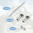 thumbnail image 4 of Unique Bargains 2 Pcs M8 80mm Tige de Direction Réglable Rotule pour 49cc ATV Électrique Go Kart Direction Colonne Suspension, 4 of 6