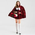 YiHWEI Blue Cocktail Dress Goth With Dress Capes Red Cocktail Dress for